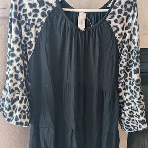 Honeyme Black Casual Top